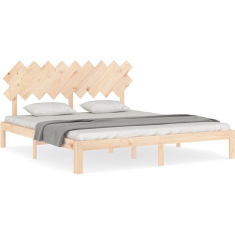 Maison Exclusive - Estructura de cama de matrimonio con cabecero