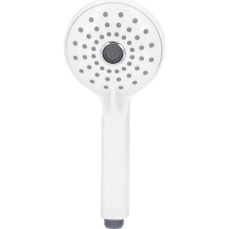 Pommeau de douche pressurisé ABS, pulvérisateur haute pression portatif à deux Modes, empêche les éclaboussures, accessoires de salle de bains blanc (1/5)