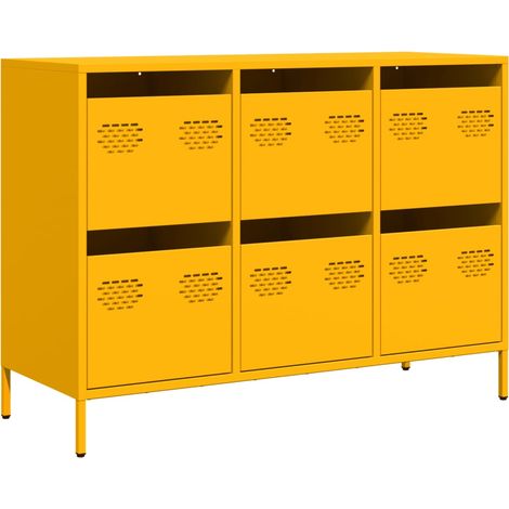 Maison Exclusive - Aparador acero laminado frío amarillo mostaza