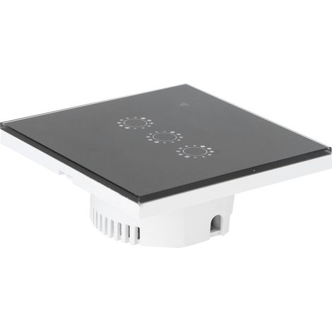 Intelligenter WLAN-Touch-Wandschalter mit Fernbedienung und Sprachsteuerung (EU 95–250 V, 10 A) (1/5)