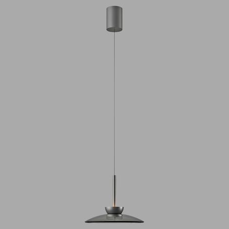 Lampe pendante Ø 32cm Pure Moon avec du verre fumé - 2191-15
