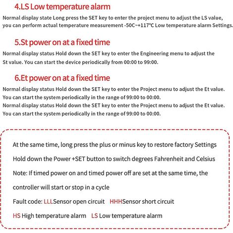Thermostat numérique LED ZFX-W2141 AC 220V avec régulateur de température pour incubation et minuterie. Relais de commande. (1/5)