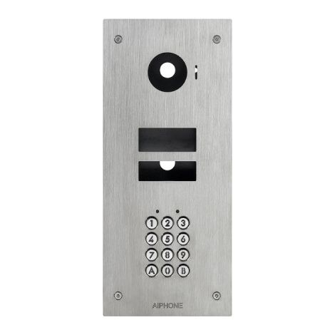 Façade inox saillie KVKF avec clavier 100 codes pour kits vidéo encastrés JV -130446