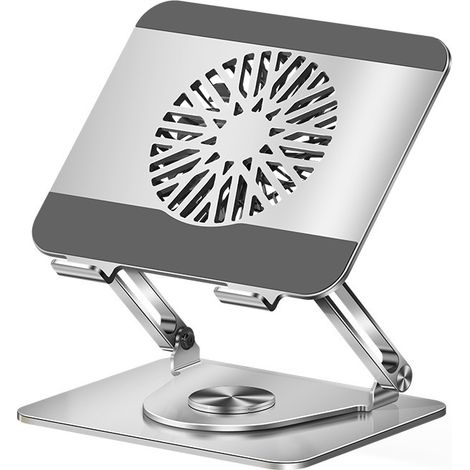Convient comme support pour tablette avec ventilateur de refroidissement silencieux pour Microsoft Surface et iPad Pro/Air/Mini, Samsung Galaxy et tablettes jusqu'à 13 pouces.