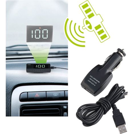 Display HUD per auto con proiezione della velocità GPS