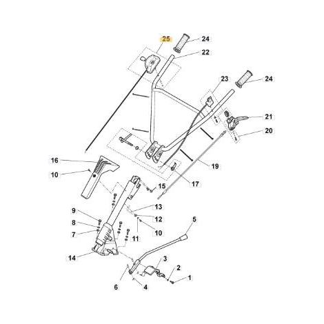 CABLE DE ACELERADOR ORIGINAL STIGA - 118802882/0