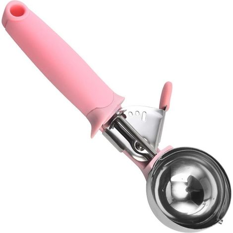 Cuillère à glace simple avec forme arrondie et poignée pour servir (1/5)