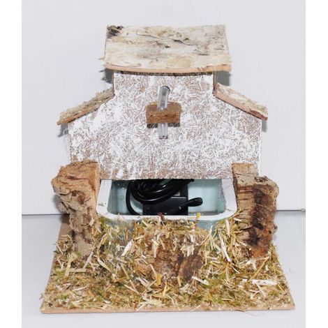Fontana Funzionante - Accessorio Decorazione Presepe - 15x16x17 cm (1/2)