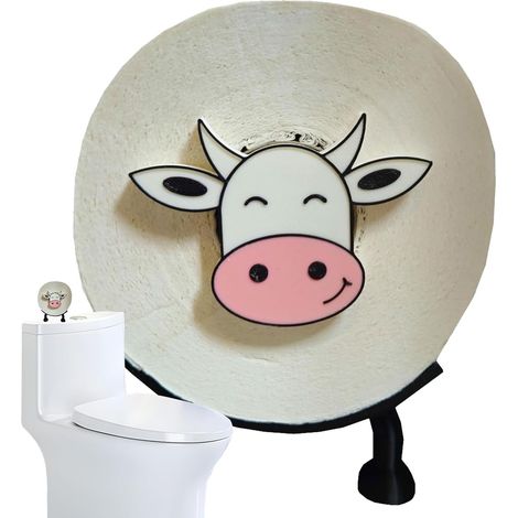 Porte-rouleau WC décoratif, pour salle de bain et toilettes (1/5)