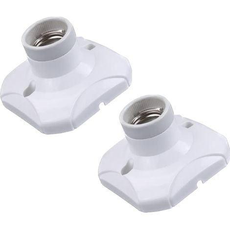 Support De Lampe E27 - Douille À Vis Edison - Pour Suspension Plafond Et Applique Murale - 2 Pièces