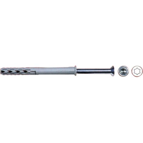 TASSELLO NYLON FISCHER SXRL PROLUNGATO Ø 8X 60MM WTLS C/VITE TORX