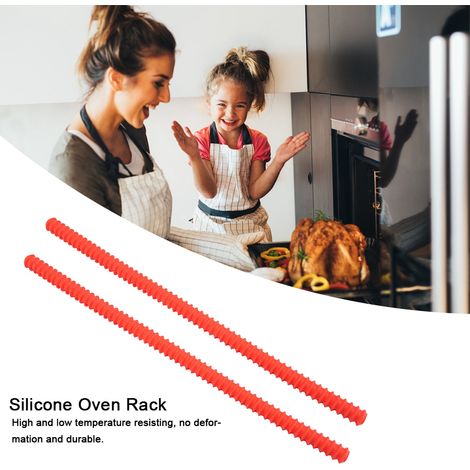 Pinces en silicone isolantes thermiques - Protections pour grilles de four chaudes - Outil de protection contre les brûlures (2 pièces)