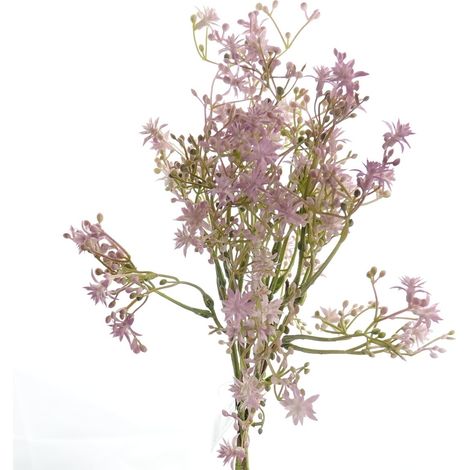 DEKO® FLORALE Sternblüten-Strauß Lila 40 cm mit 3 Stielen - Kunstblumen (1/2)