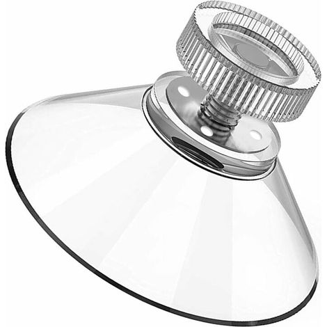 Suction cup Ø 40mm, 8 pieces suction cup hook M5 stainless steel thread, suction cups with clear knurled nut for bathroom, car, toothbrush holder, shower shelf, soap dish, camping (1/5)