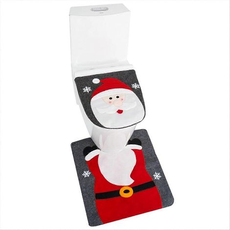 Weihnachts-WC-Sitzbezug und -Matte-Set (1/5)