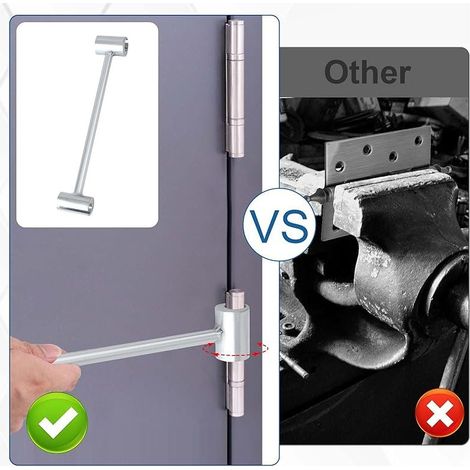 Clé à molette de réglage de l'écart des charnières 1,4 à 1,9 cm, outil pratique pour porte de sécurité salle blanche (1/5)
