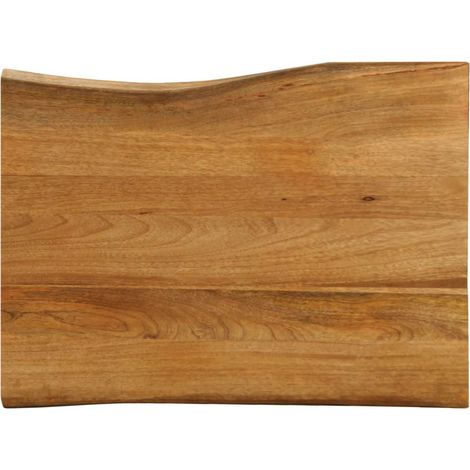 vidaXL Piano per Tavolo 70x60x3,8cm Bordi Vivi in Legno Massello Mango