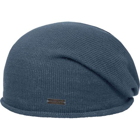 Gorro de cachemira azul oscuro para mujer Passigatti