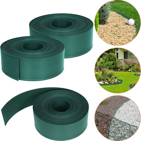 AUFUN Bordure de pelouse en Plastique PE 20 m