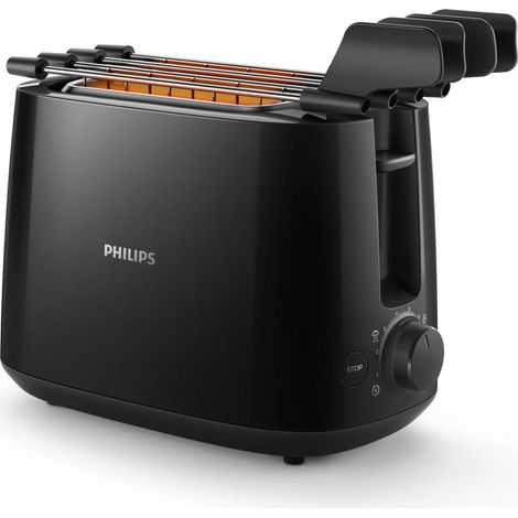 Philips Daily Collection HD2583/90 tostadora negra compacta (1/3)