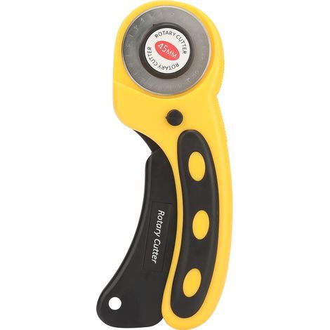 45mm Rotary Cutter with Blades for Fabric, Leather, Paper, Vinyl - DIY, Patchwork and Sewing Tool (1/5)