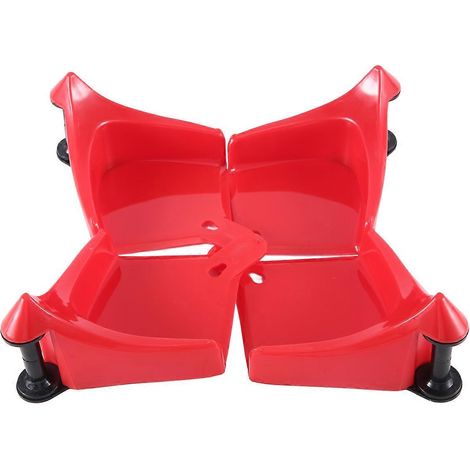 Lot de 4 guides-tuyaux pour tuyau de voiture, enrouleur pour tuyau de pneu - Rouge (1/5)