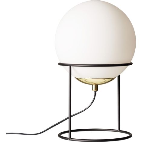 Lampada Dyberg Larsen luna piena nero 34 cm 40W