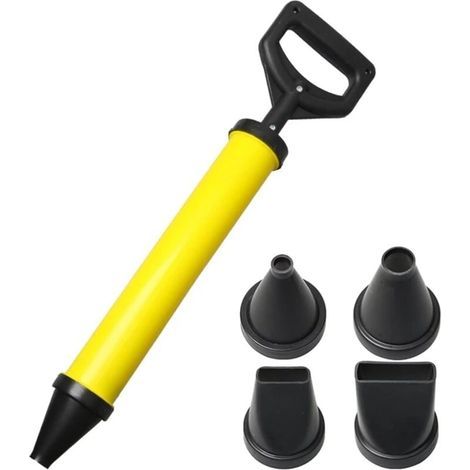 Pistola de calafateo, bomba de calafateo de cemento nueva, pistola de llenado de mortero manual, tubo de lechada de cal, aplicador pulverizador con 4 boquillas, herramientas de construcción (1/4)