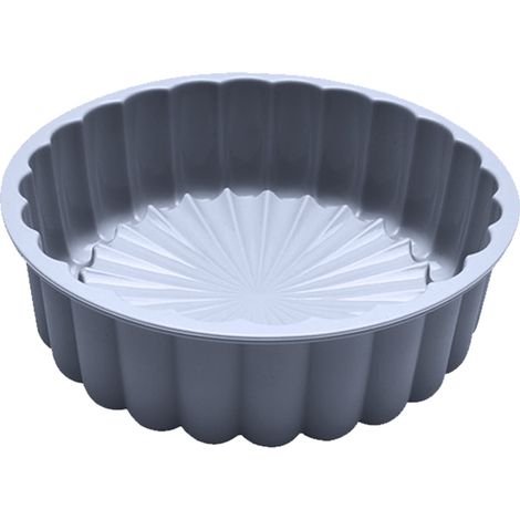 Molde De Silicona - Forma De Flor Redondo Para Pasteles Y Tartas - No Adherente - Aptos Para Horno Microondas Y Congelador - 1 Unidad (1/5)