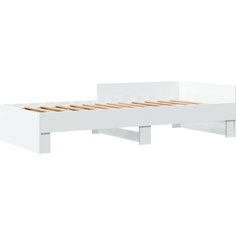 Estructura de cama madera de ingeniería blanca 90x190 cm vidaXL (1/4)