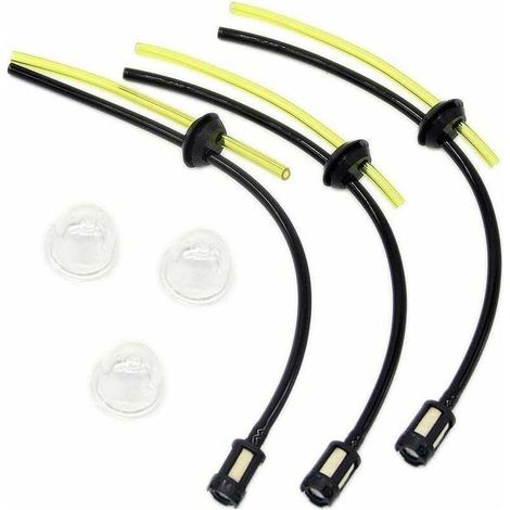Ulisem Kit de filtre à essence universel Joint de tuyau d'essence pour débroussailleuse tondeuse tondeuse débroussailleuse taille-haie élagueur (1/4)