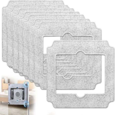 Green Mobility-Kit de 8 lingettes de nettoyage pour robot lave-vitres , compatible avec ECOVACS Winbot Mini, MINIIT, W-CC02-0012, comprenant une serpillière en microfibre de rechange pour robot lave-v (1/4)