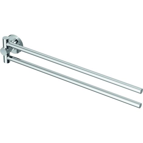 Ideal Standard A9131AA Serie IOM barra portasciugamani doppia perpendicolare girevole, cromato (1/7)