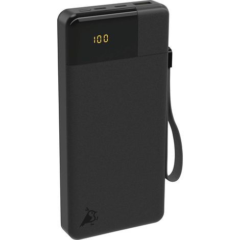 [GEBRAUCHT] B-Ware Aqiila Powerbank 20000 mAh LiPo Akku Ladegerät USB-A USB-C schwarz tragbar 3A (1/2)
