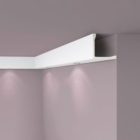 Cover moulding NMC L5 ARSTYL Noel Marquet Decorative moulding Coving Moulding for direct lighting contemporary design white 2 m (1/4)
