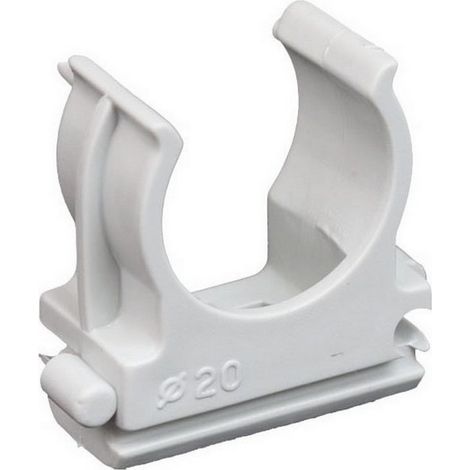 100PZ CLIPS A SCATTO PER FISSAGGIO TUBO RIGIDO Ø mm. 20