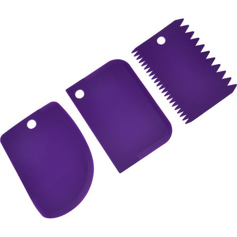 Racloir à gâteau, lisseur à gâteau, racloir à pâte, outil de lissage pour glaçage à gâteau (1/5)
