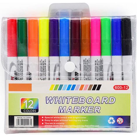 8/12 Pcs Magical Water Painting Pen Toy Whiteboard Dry Erase Pen White Board Marker Student Children Drawing Pen (1/5)