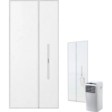 Kit Évacuation Fenêtre Climatiseur Portable,Joint Réglable pour Porte Coulissante et Flexible Kit Joint De Fenêtre Pour Climatiseur Portable,Pour maison cuisine chambre camping-car (1/5)