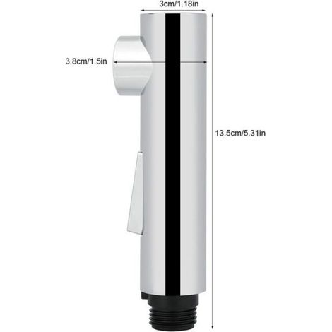 Douchette Robinet Cuisine - Tête De Pulvérisation Extractible - Pour Mitigeur Standard G1/2 - Argent - 1 Pièce (1/5)