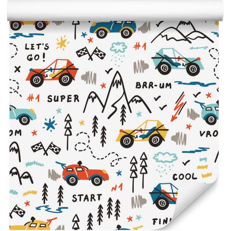 Papier peint course de montagne pour salon et chambre 50x1000 cm (1/5)