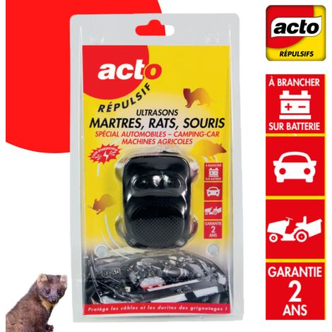 Repelente ultrasónico para ratas, ratones y martas, especial para automóviles - Acto