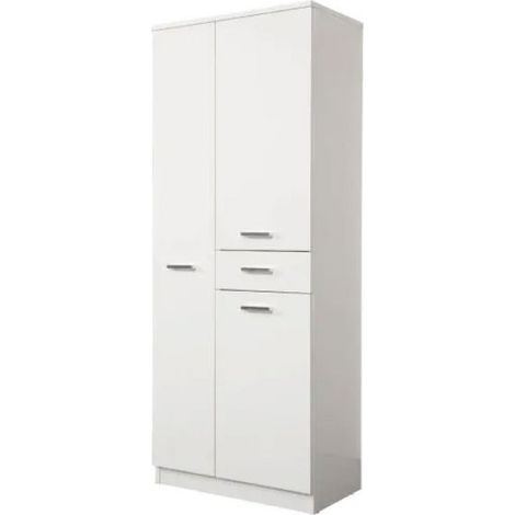 Colonna da bagno tre ante e un cassetto in melaminico bianco h.150cm l=60cm h=150cm p=34cm SAVINI (1/5)