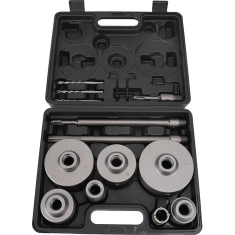 Kit de scie cloche à béton, jeu de forets de 30, 40, 50, 65, 80, 100 et 110 mm pour l'installation de systèmes de chauffage, ventilation et climatisation et de plomberie (1/5)