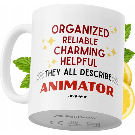 Lustige Tasse für Animatoren – Kaffee- oder Teetasse mit witzigem Textdesign – ideal für Geburtstage, Namenstage, Feiertage und besondere Anlässe. Hochwertige Tasse für Zuhause, Büro und Arbeit. Farbe
