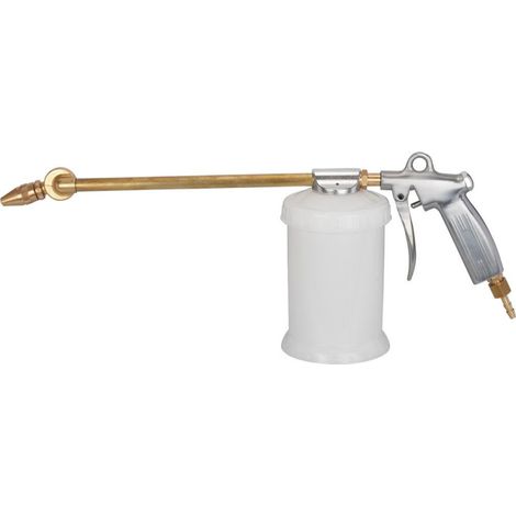 Pistola a spruzzo dell'ugello destro. 1l. Plastica bianca. 2-6BARS. Prendi NW7.2 Riegler.