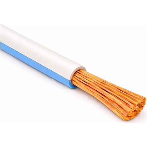 Cavo Filo Unipolare FLRY-B ISO 6722 Classe B Sez. 1,00 Bianco/Azzurro