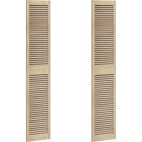 Puerta de Armario con puerta 2 pcs Natural 201 x 2,1 x 39,5 cm vidaXL