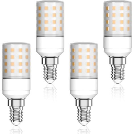 Ampoule LED E14, Blanc Chaud 2700K, 90W Ampoule Halogène Équivalent, AC 220-240V, 1050LM, Non-dimmable, Ampoules E14 pour Chambre Salon Cuisine Jardin Couloir, Lot de 4 (1/5)