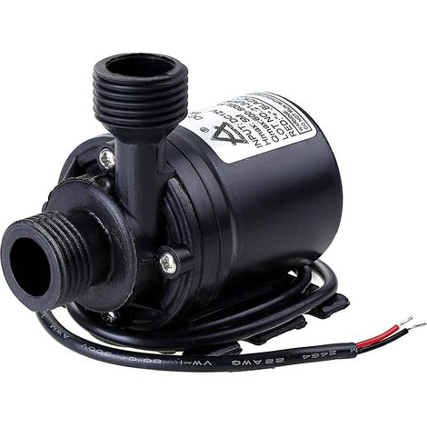 Pompe de circulation d'eau 12 V CC 800 l/h 5 m Noir 1 pièce (1/3)